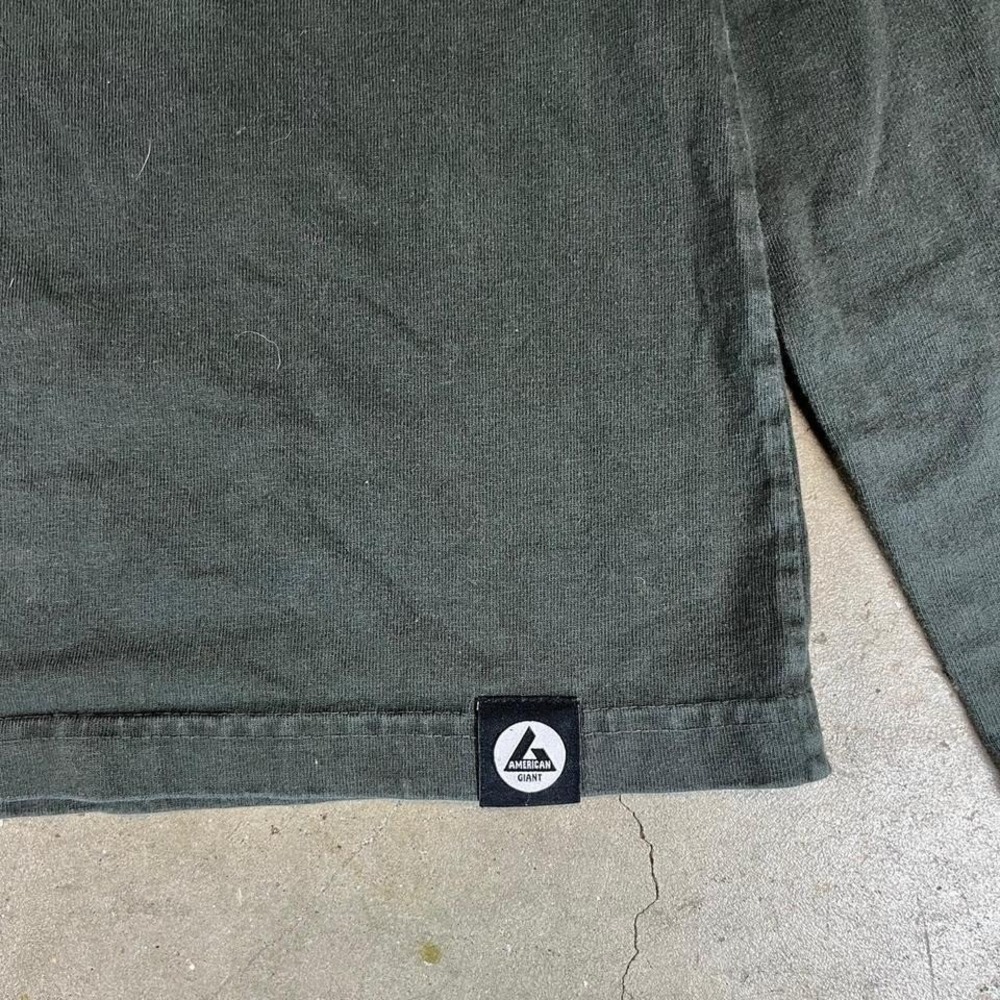 American Giant green long sleeve hoodie Women's Size L - Picture 2 of 6